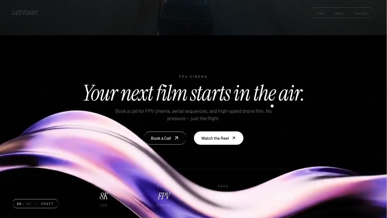 Lastflight FPV: Film- und Kontaktbereich